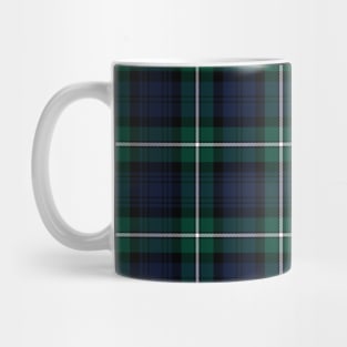 Clan Forbes Modern Tartan | Green and Blue Scottish Plaid Mug